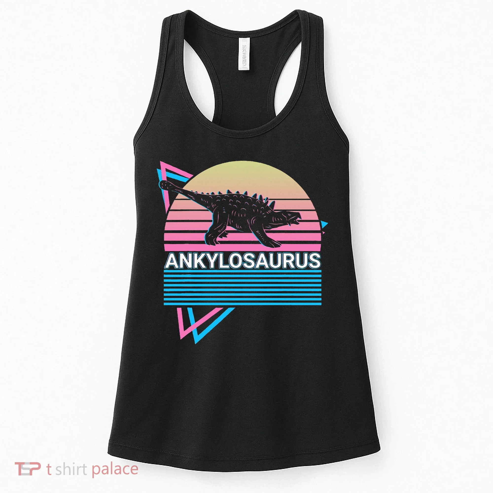 Ankylosaurus Dinosaur Retro Women's Tank Top