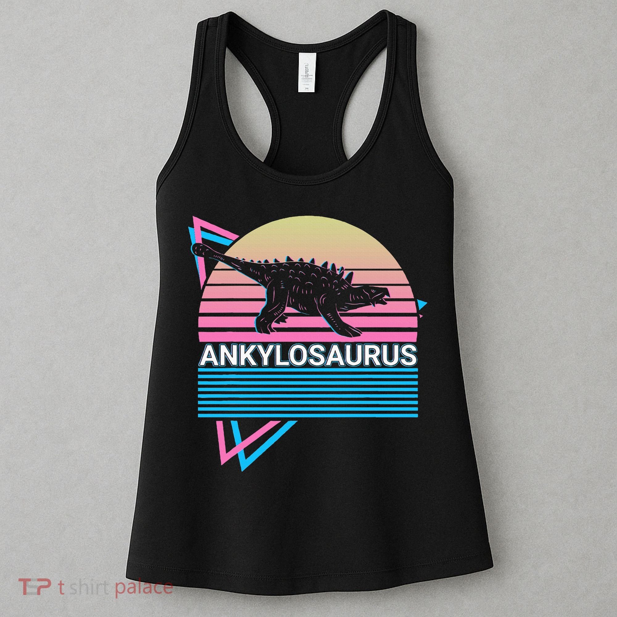 Ankylosaurus Dinosaur Retro Women's Tank Top
