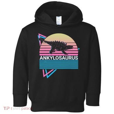 Ankylosaurus Dinosaur Retro Toddler Hoodie