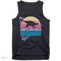 Ankylosaurus Dinosaur Retro Tank Top thumb 0