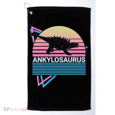 Ankylosaurus Dinosaur Retro Golf Towel