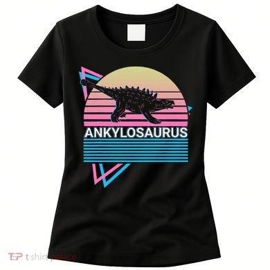 Ankylosaurus Dinosaur Retro Women's T-Shirt
