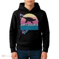 Ankylosaurus Dinosaur Retro Kids Hoodie thumb 4