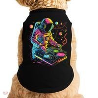 Astronaut DJ Record Techno Music Cool Astronauts Space Doggie Tank thumb 0