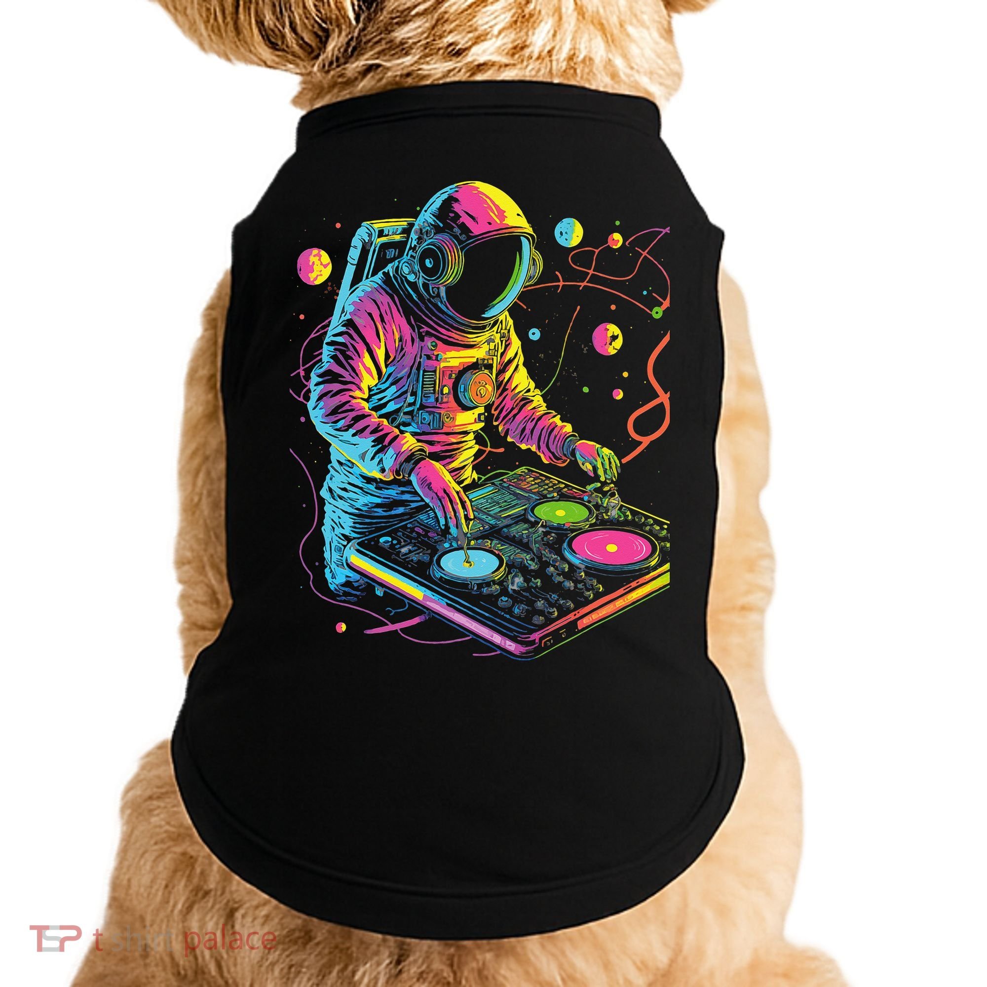 Astronaut DJ Record Techno Music Cool Astronauts Space Doggie Tank