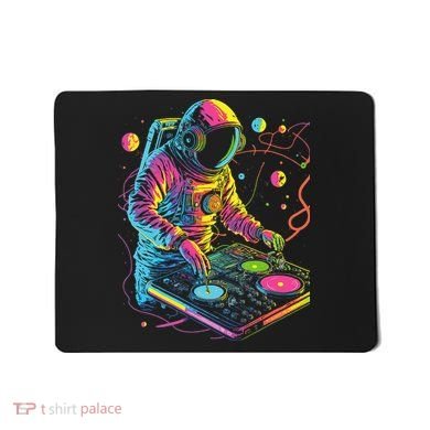 Astronaut DJ Record Techno Music Cool Astronauts Space Mousepad