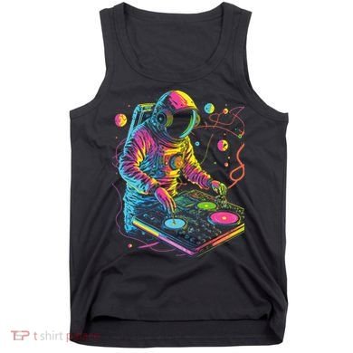 Astronaut DJ Record Techno Music Cool Astronauts Space Tank Top