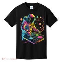 Astronaut DJ Record Techno Music Cool Astronauts Space Kids T-Shirt thumb 0