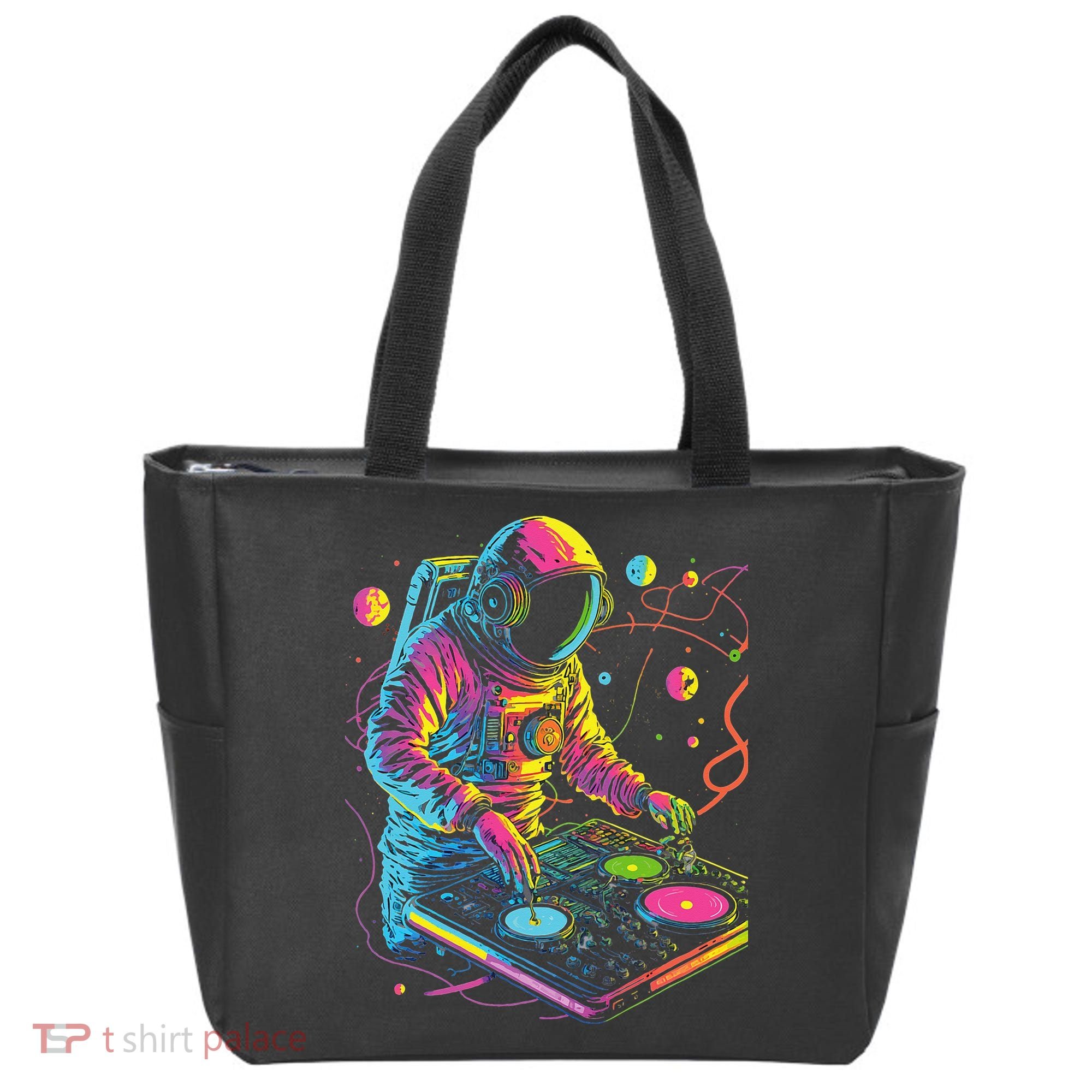Astronaut DJ Record Techno Music Cool Astronauts Space Tote Bag