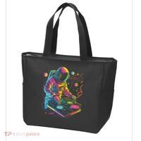 Astronaut DJ Record Techno Music Cool Astronauts Space Tote Bag thumb 3