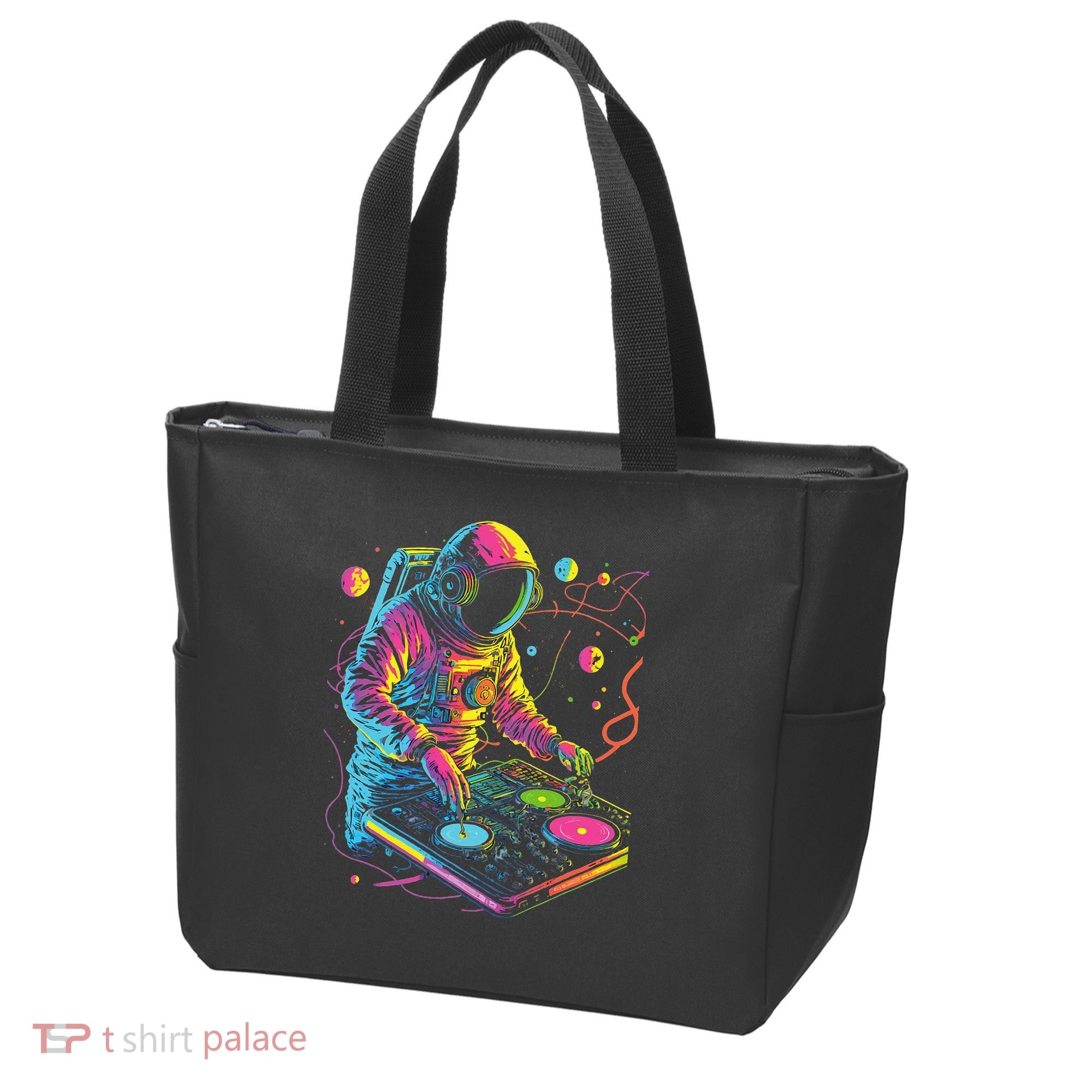 Astronaut DJ Record Techno Music Cool Astronauts Space Tote Bag