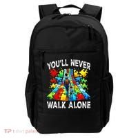 Autism Dad Support Alone Puzzle You'll Never Walk Alone  Backpack thumb 0