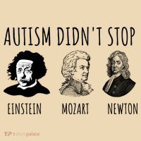 Autism Didn't Stop Einstein Mozart Newton Inspirational Autism Awareness Month Tote Bag thumb 4