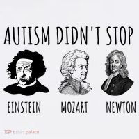 Autism Didn't Stop Einstein Mozart Newton Inspirational Autism Awareness Month Women's Tank Top thumb 5