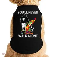Autism Dad Support Alone Puzzle You'll Never Walk Doggie Tank thumb 0