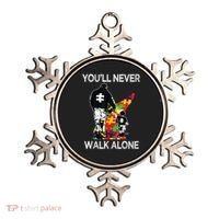 Autism Dad Support Alone Puzzle You'll Never Walk Ornament thumb 0