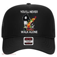 Autism Dad Support Alone Puzzle You'll Never Walk Hat thumb 0