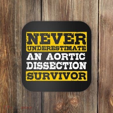 Aortic Dissection Survivor Recovery Get Well Coaster