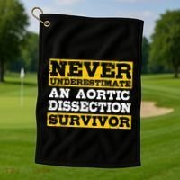 Aortic Dissection Survivor Recovery Get Well Golf Towel thumb 1
