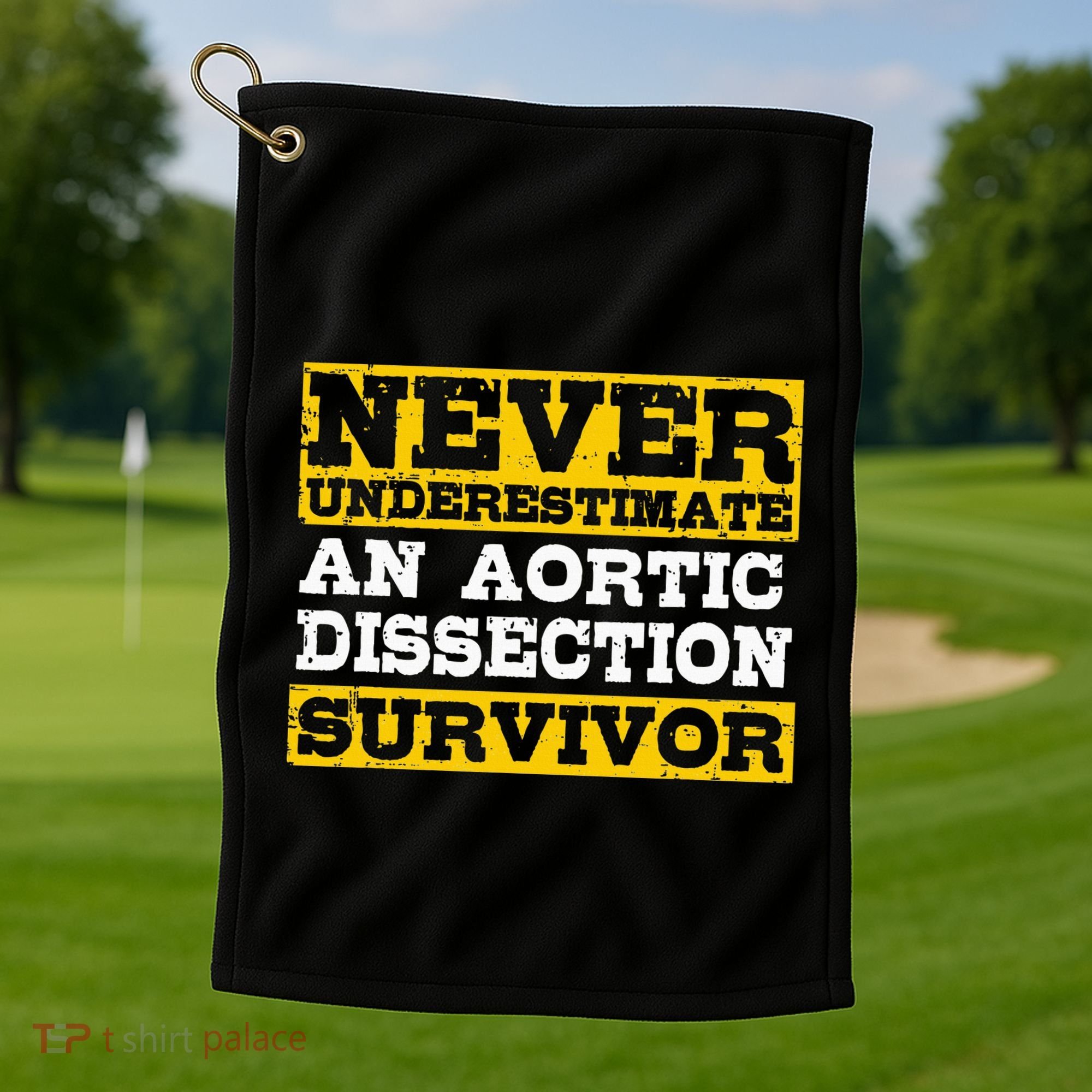 Aortic Dissection Survivor Recovery Get Well Golf Towel