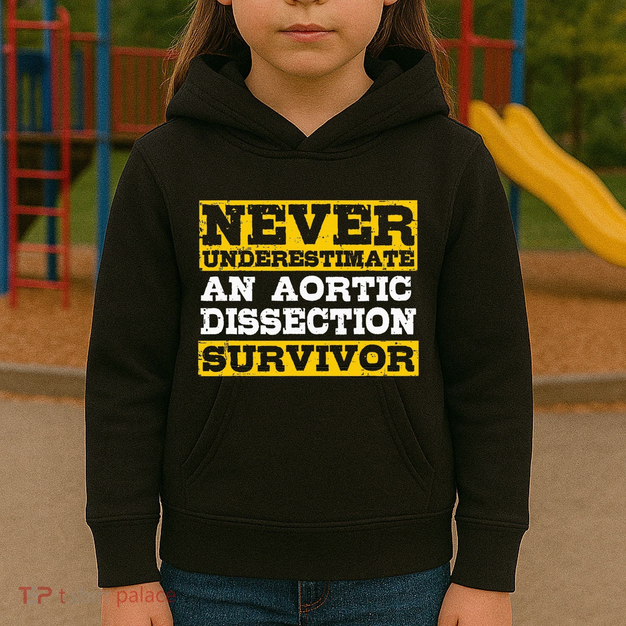 Aortic Dissection Survivor Recovery Get Well Kids Hoodie