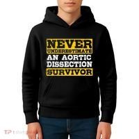 Aortic Dissection Survivor Recovery Get Well Kids Hoodie thumb 4