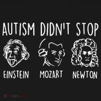 Autism Didn't Stop Famous People Autism Awareness Mom Dad Women's Hoodie thumb 2