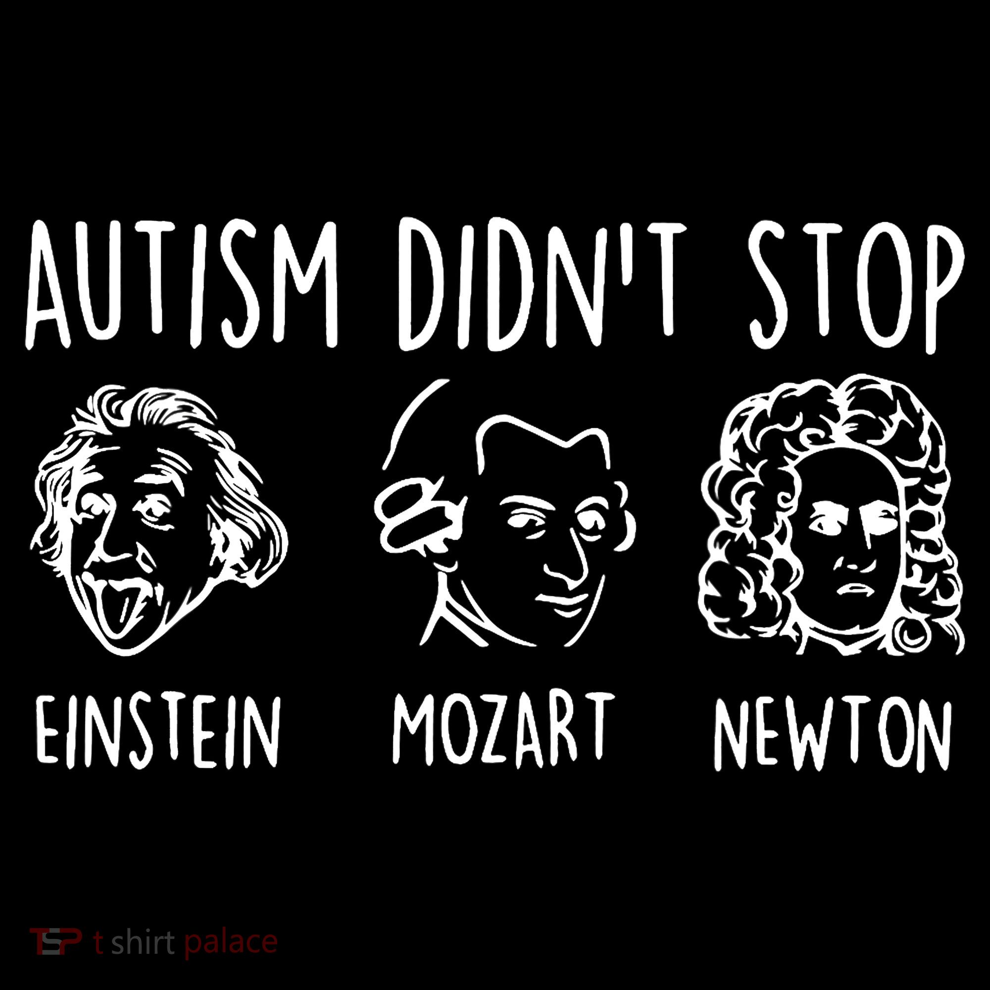 Autism Didn't Stop Famous People Autism Awareness Mom Dad Women's Hoodie
