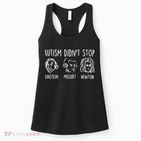 Autism Didn't Stop Famous People Autism Awareness Mom Dad Women's Tank Top thumb 0