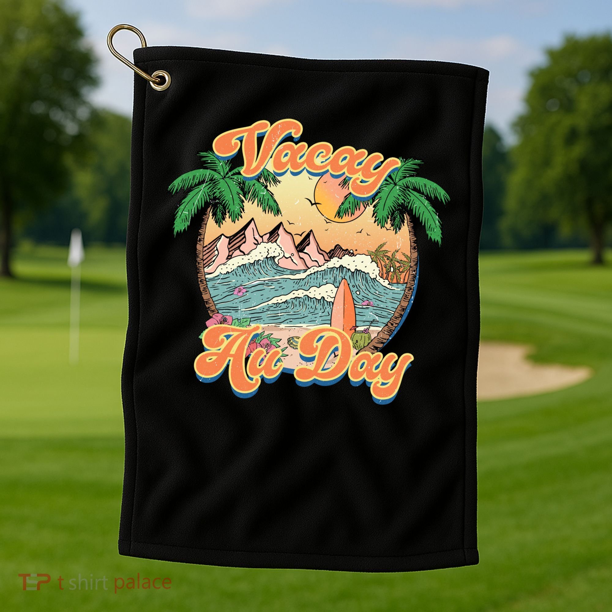 All Day Summer Vacation Golf Towel