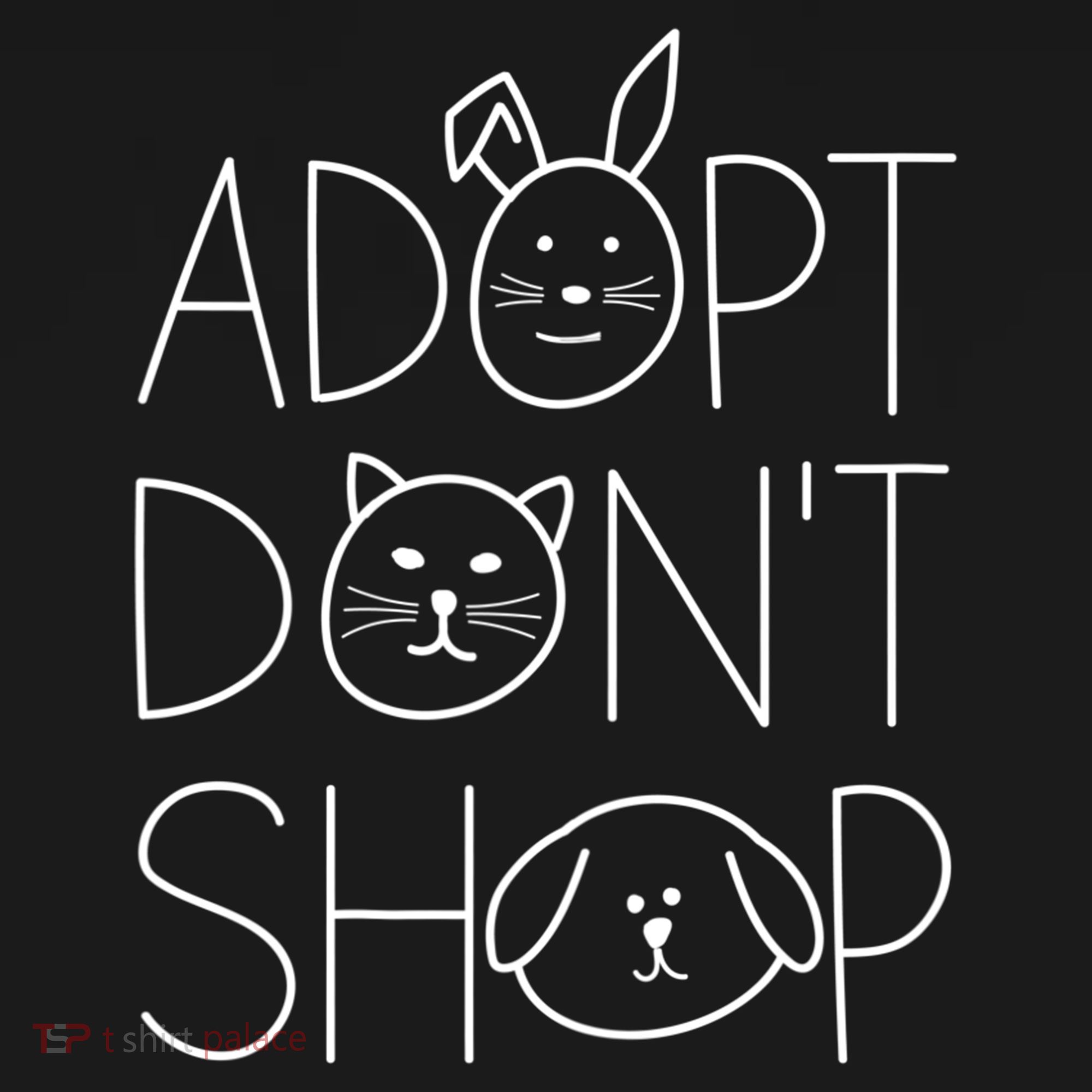 Adopt Don't Shop Animal Rescue Gift For Animal Lovers Mousepad