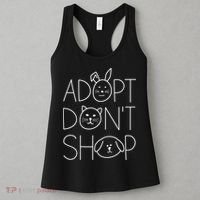 Adopt Don't Shop Animal Rescue Gift For Animal Lovers Women's Tank Top thumb 3