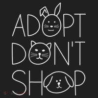 Adopt Don't Shop Animal Rescue Gift For Animal Lovers Golf Towel thumb 3