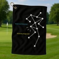 Anomaly Detected SLS Ghost Hunting Funny Paranormal Golf Towel thumb 1