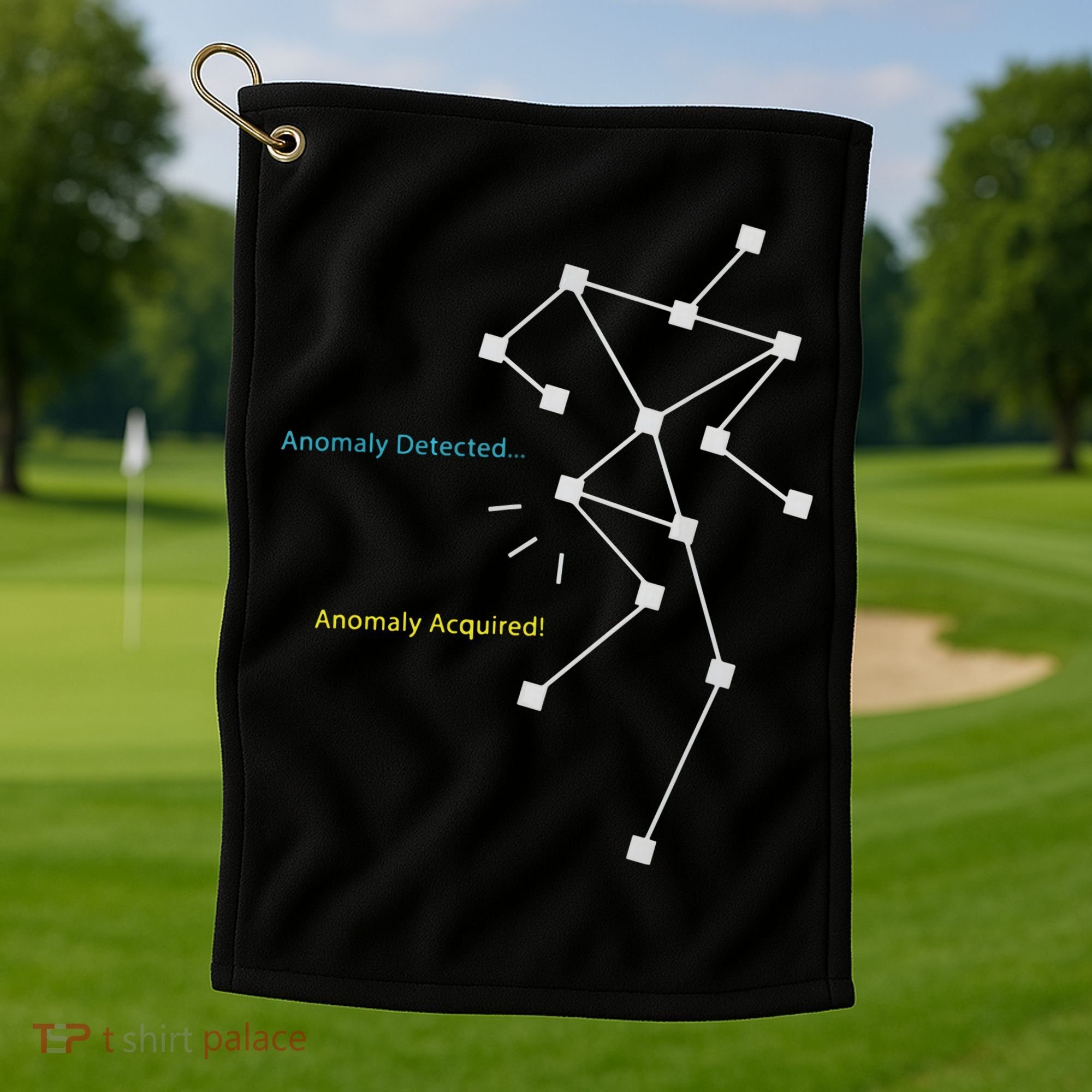 Anomaly Detected SLS Ghost Hunting Funny Paranormal Golf Towel