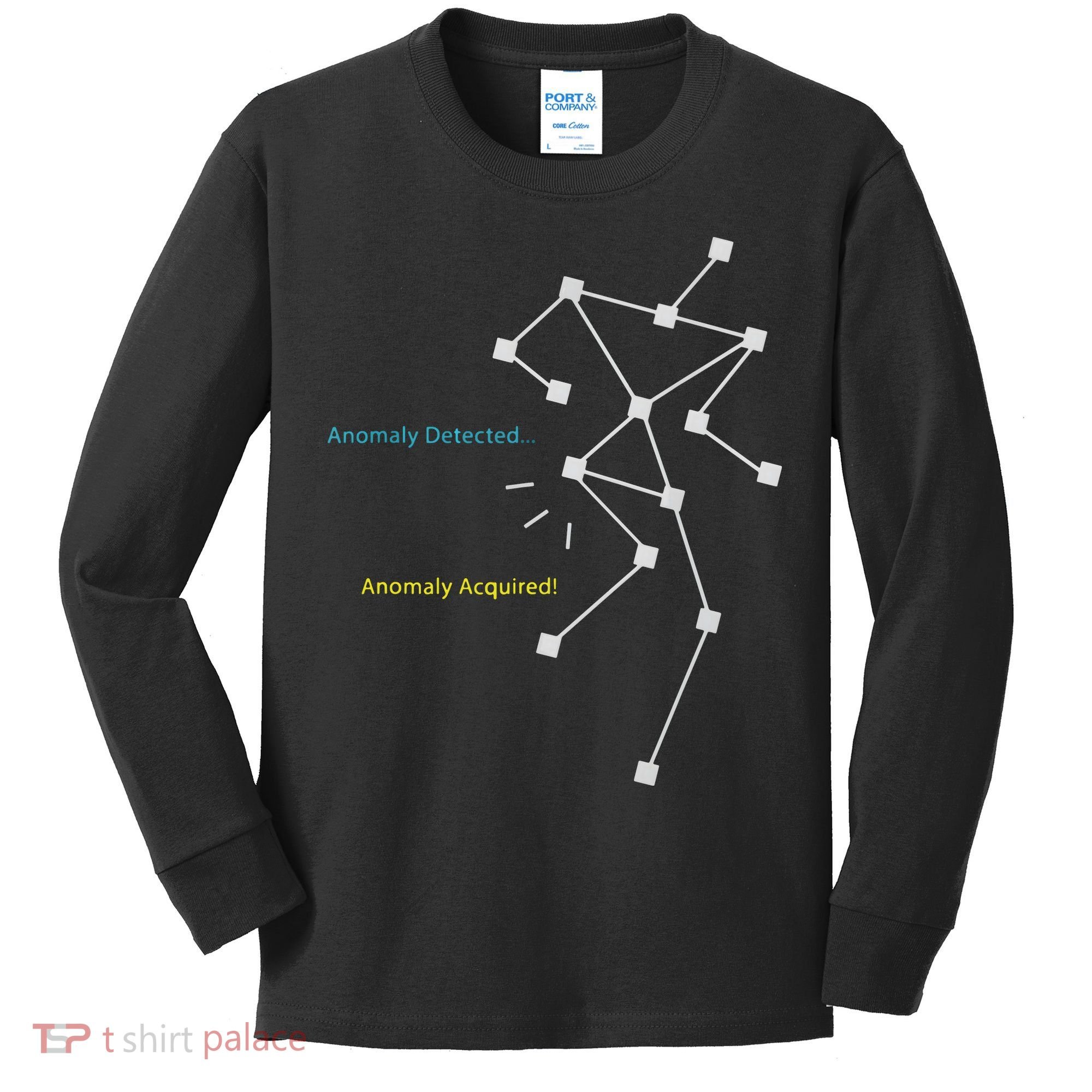 Anomaly Detected SLS Ghost Hunting Funny Paranormal Kids Long Sleeve Shirt