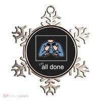 All Done Special Education Teacher Neurodiversity Autism Ornament thumb 0