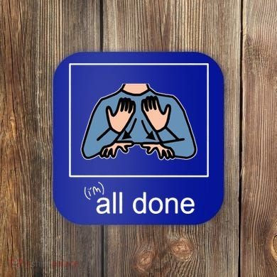 All Done Special Education Teacher Neurodiversity Autism Coaster