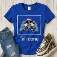 All Done Special Education Teacher Neurodiversity Autism Women's T-Shirt thumb 3