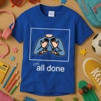 All Done Special Education Teacher Neurodiversity Autism Kids T-Shirt thumb 3