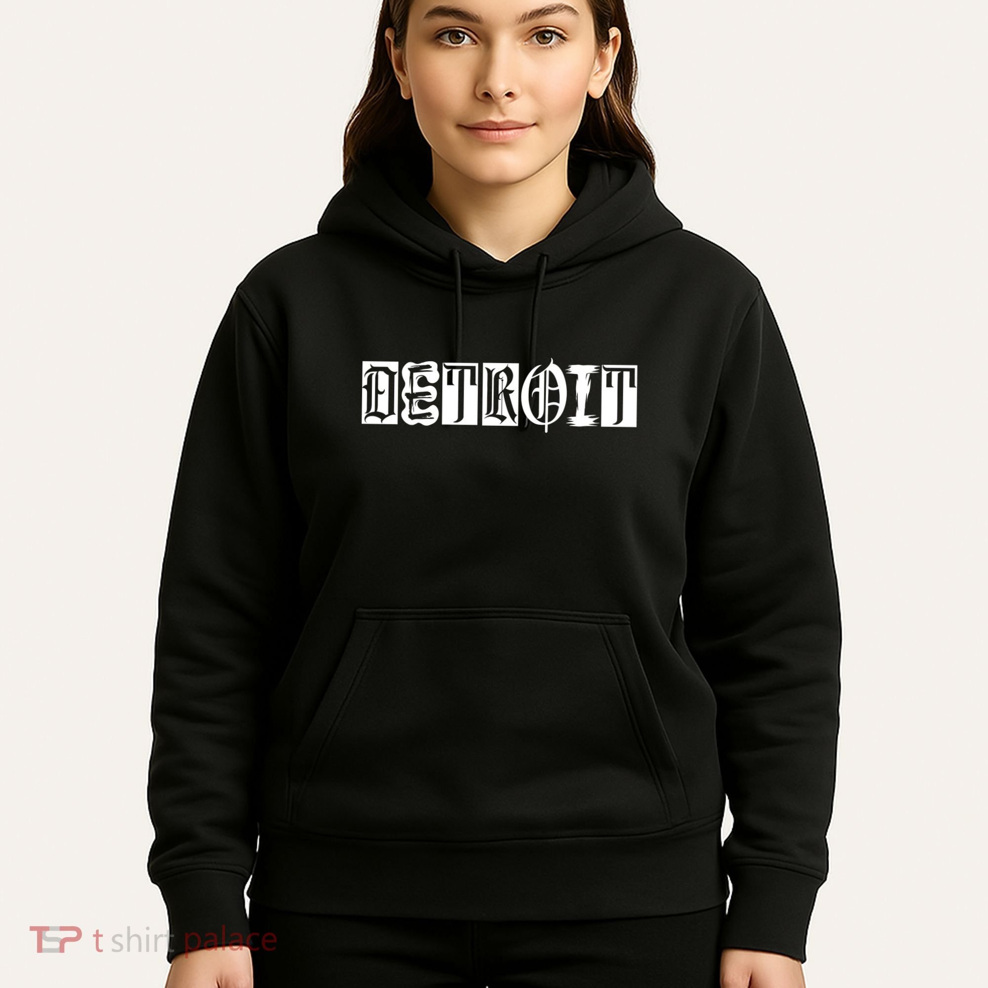 Awesome Detroit Style Font Logo Hoodie