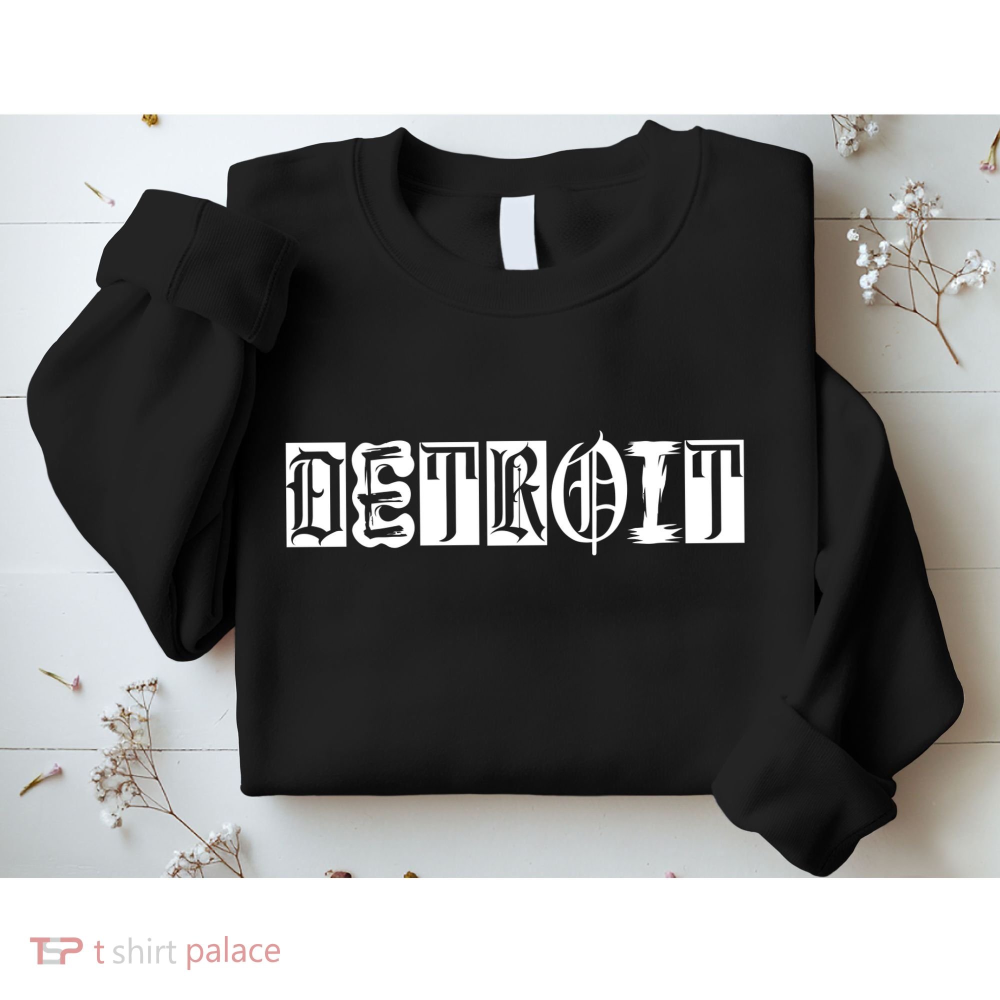 Awesome Detroit Style Font Logo Sweatshirt