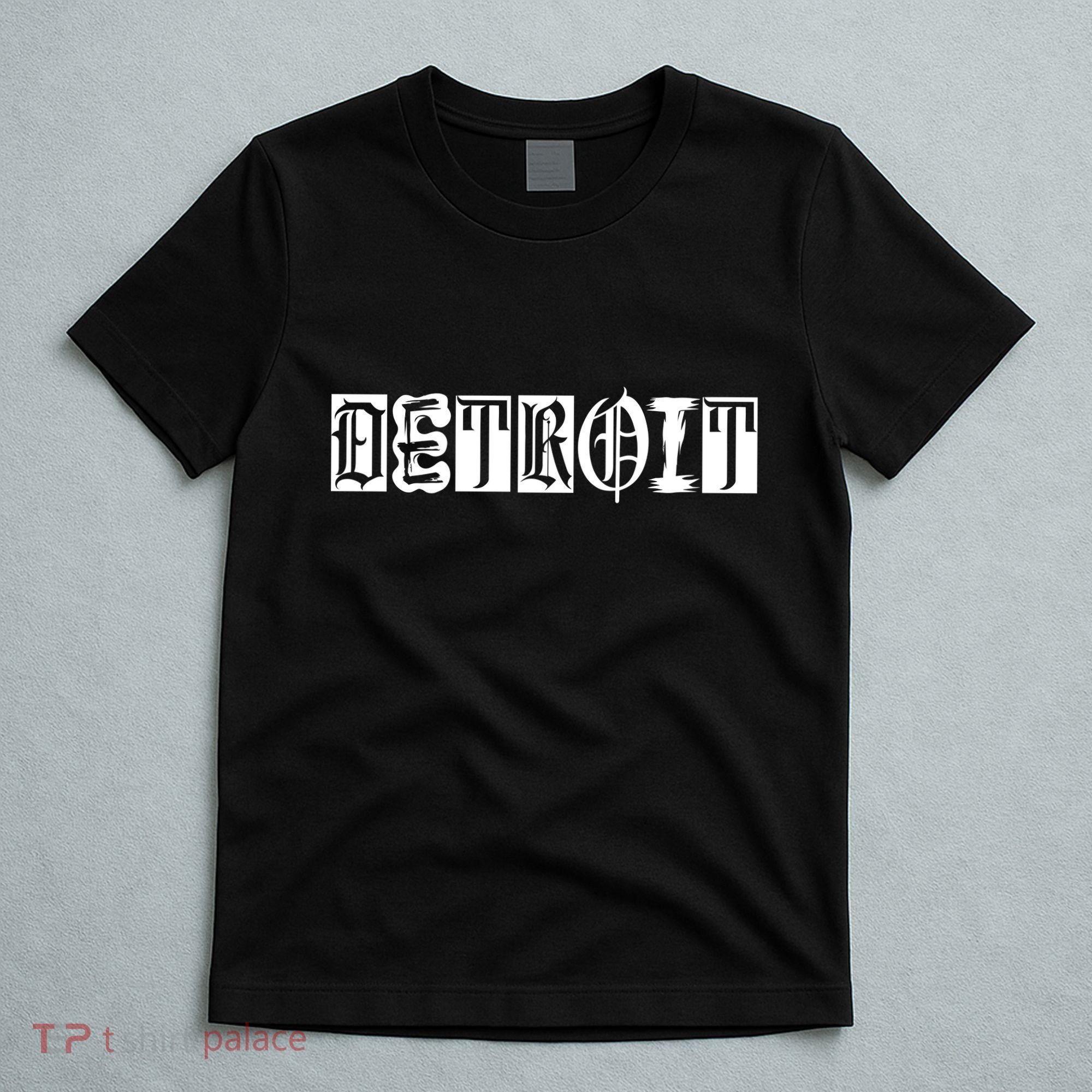Awesome Detroit Style Font Logo T-Shirt