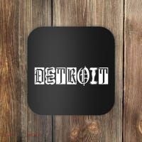 Awesome Detroit Style Font Logo Coaster thumb 0