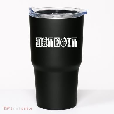 Awesome Detroit Style Font Logo Tumbler