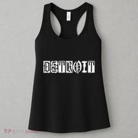 Awesome Detroit Style Font Logo Women's Tank Top thumb 3