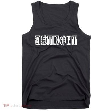 Awesome Detroit Style Font Logo Tank Top