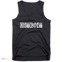 Awesome Detroit Style Font Logo Tank Top thumb 0