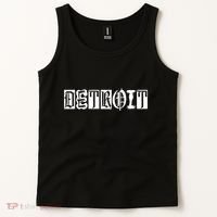 Awesome Detroit Style Font Logo Tank Top thumb 2