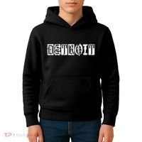 Awesome Detroit Style Font Logo Kids Hoodie thumb 4